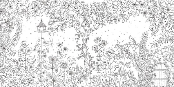 Secret Garden-Flower coloring book by Johanna Basford - Japanese coloring book