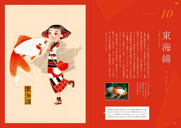 Art book of Goldfish princess - Anthropomorphic illustration - Kinuyo Iwata -Japanese Illustration