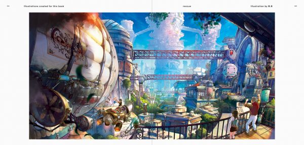 Beautiful Scenes from a Fantasy World - Background Illustration and Scenes from Anime and Manga Works2