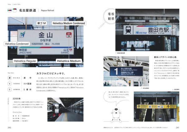Railway Signs and Typeface Encyclopedia : Japanese Mojitetsu