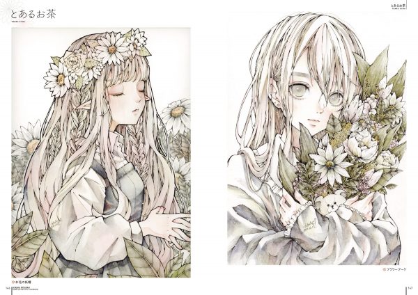 FLOWER and GIRLS STYLE ILLUSTRATIONS