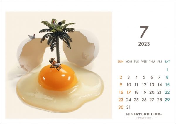 MINIATURE LIFE Desktop Calendar (2023.04-2024.03) by Tatsuya Tanaka